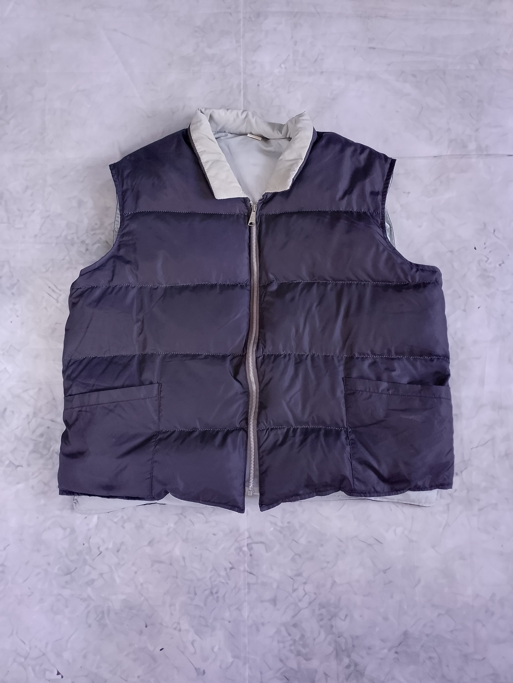 Vintage 90s Reversible DOWN Puffer Vest Water-Repellent
